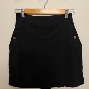 Athleta Black Vienna Cargo Skort Classic Athletic Skirt Yoga Fitness Active